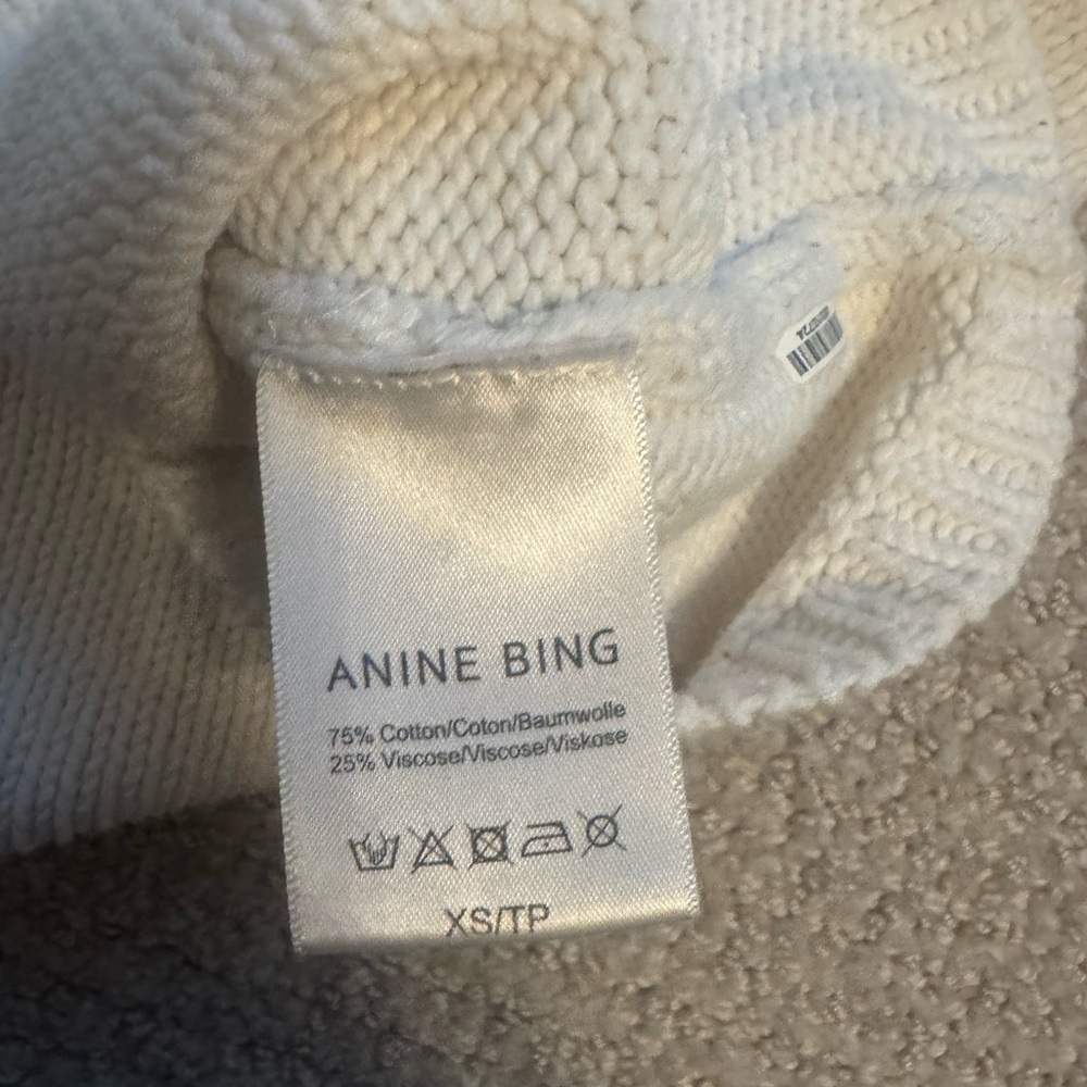 Anine Bing Cream V-Neck Tank Top - Picture 5 of 7